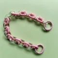 Catena colorata in acrilico per borse e ciondoli del telefono, dettagli accessori DIY. - Catena Rosa