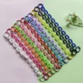 Catena in acrilico colorato con anelli a molla per borse fai da te e cordini per telefoni. - Catena di Colore Misto