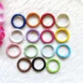 Colorful metal spring rings, 25mm round keyrings, bag pendant accessories, DIY metal hardware. - Multicolor