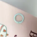 Light blue metal spring ring buckle for keychains, bags, and DIY craft accessories variant. - Light Blue