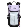 Outdoor mountaineering backpack lightweight cycling casual sports daypack large capacity for travel. - Without Lanyard / Taro Purple