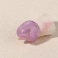 Purple acrylic resin geometric ring minimalist fashion statement ring for women daily wear - Size 6 / Purple