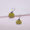 Halloween pumpkin earrings cute alloy drop earrings holiday festival jewelry party gift - Earrings