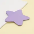 Purple translucent star-shaped PET sticky note memo pad for cute office and school supplies. - Light Purple