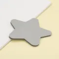Grey star-shaped semi-transparent PET sticky notes cute memo pad for daily planner - Gray
