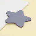 Grey Star PET Sticky Note, Cute Translucent Memo Pad Variant for School and Office. - Grey Blue