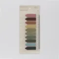 Note adesive indice PET colore Morandi etichette trasparenti segnapagina planner 10 colori - Frecce erba d'autunno
