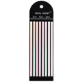 PET sticky index tabs long waterproof transparent fluorescent page markers for office and book - Gradient Pink