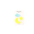 Transparent sticky notes cute shape PET index tabs aesthetic memo pads office stationery supplies - Sky/Cloud (B002)