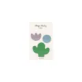 Cute cactus shape transparent sticky notes memo pad set for office school stationery supply - Cactus (B003)