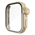 Beschermhoes voor smartwatch met gehard glas schermbescherming, detailweergave. - Huawei fit3 / Champagnegoud