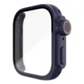 Beschermhoes voor smartwatch, robuust PC-materiaal met gehard glas schermbeschermer. - Huawei fit3 / Middernachtblauw