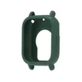 Vue détaillée de la coque de protection en silicone vert foncé pour montre connectée souple. - Watch 5 Lite / Vert Sapin