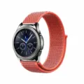 Universele nylon lus gevlochten sport horlogeband geschikt voor Samsung Huawei. - Abrikoos