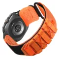Oranger Nylon Loop Uhrenarmband, atmungsaktives gewebtes Ersatzarmband für Outdoor und Sport. - Orange
