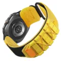 Compatibile con cinturino in nylon intrecciato per Samsung Galaxy Watch Ultra 47mm - Modello corto / Giallo