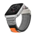 Black and white houndstooth nylon trail loop strap for Apple Watch Ultra 49mm 45mm - 38/40/41mm / Houndstooth