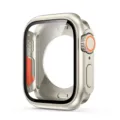 Protective PC hard case with integrated tempered glass screen protector for smart watch. - S10-46MM / Starlight