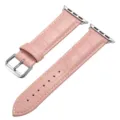 Roze lederen horlogeband vervanging compatibel met smartwatch gesp stijlvolle band - 38/40/41mm / Roze