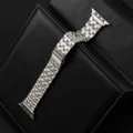 Stainless Steel Metal Watch Band Compatible with Apple Watch Series Ultra 2 Main Photo - 42/44/45/46/49mm / Silver