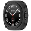 Rugged TPU protective case for Samsung Galaxy Watch Ultra 47mm armor cover black. - Samsung Watch Ultra / Black