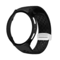 Black silicone mesh watch band and PC hollow case set compatible with Samsung Galaxy Watch 6. - 40mm / Black
