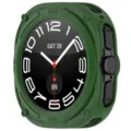 Rugged green TPU protective case for Samsung Watch Ultra 47mm, heavy duty armor cover. - Samsung Watch Ultra / Green