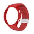 Red silicone mesh watch strap with magnetic clasp and PC hollow case variant for smart watch - 40mm / Red