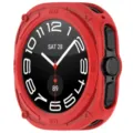 Rugged TPU protective case for Samsung Galaxy Watch Ultra 47mm, shockproof bumper cover. - Samsung Watch Ultra / Red