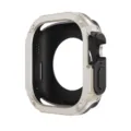 Robustes PC TPU Schutzgehäuse für Apple Watch, stoßfeste Rüstungs Bumper Hülle. - 40/41 mm / Sternenlicht