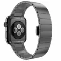 Bracciale in metallo di acciaio inossidabile e cassa compatibili con Apple Watch 42mm. - Cinturino per orologio nero