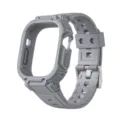Graues TPU robustes Schutzcase und atmungsaktives Armband kompatibel mit Apple Watch Ultra. - 40/41 mm / Grau
