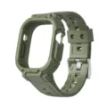 Robustes grünes TPU Schutzcase und Armband kompatibel mit Apple Watch Ultra Serie. - 40/41 mm / Armeegrün
