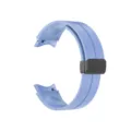 Cinturino per orologio in silicone azzurro con fibbia pieghevole magnetica 20mm M/L - Watch6/5/4 Taglia Donna / Blu violaceo con fibbia nera