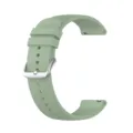 Silicone replacement watch band with silver buckle and quick release pins for smartwatches. - 22mm / Green