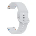 20mm wave stitch silicone watch band replacement for smart watch white universal style - 20mm / Light Gray