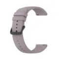 Silicone watch strap replacement band with black buckle and quick release pins for smart watch. - Roland Purple