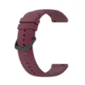 Burgundy silicone watch strap with black buckle and quick release pins for smart watches - Burgundy