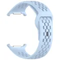 Light blue breathable silicone watch band, perforated sport replacement strap accessory. - Samsung Watch Ultra / Sky Blue