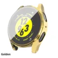 Funda protectora galvanizada en oro para Samsung Watch 7, TPU suave de cobertura completa. - Dorado