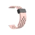 Cinturino per orologio in silicone rosa con chiusura pieghevole magnetica, sportivo. - Rosa