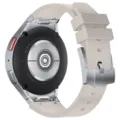 Kompatibles Silikon Uhrenarmband Ersatzarmband fuer Samsung Galaxy Watch 47mm grau weich. - Watch 4/5/6 / Silber-Sternenlicht