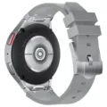 Silikon Uhrenarmband Ersatz kompatibel mit Samsung Galaxy Watch 4 5 6 grau Zubehör - Watch 4/5/6 / Silbergrau