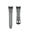 Cinturino di ricambio in silicone grigio compatibile con Samsung Watch 4 5 6 con fibbia nera - Watch 4/5/6 / Grigio nero