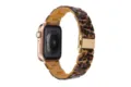 Tortoise Shell Resin Watch Band Compatible with Apple Watch Replacement Strap Stylish Design - 38/40/41mm / Leopard Print