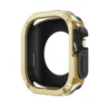 Gold-schwarzes robustes PC TPU Schutzgehäuse für Apple Watch 42mm 46mm Rüstungsstoßfänger. - 40/41 mm / Gold