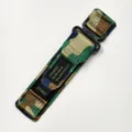 Camouflage nylon horlogeband met klittenband en metalen haak voor smartwatch vervanging. - 20mm / Jungle Camouflage