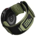 Groene nylon horlogeband met klittenband en gesp, duurzame vervangende band. - Groen