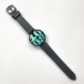 Universele lederen horlogeband met roestvrijstalen gesp, compatibel met diverse smartwatches. - 20mm / Middernachtblauw met zwarte gesp