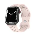 Atmungsaktives Silikon Uhrenarmband Ersatzband kompatibel mit Apple Watch Ultra Serie. - Sandrosa